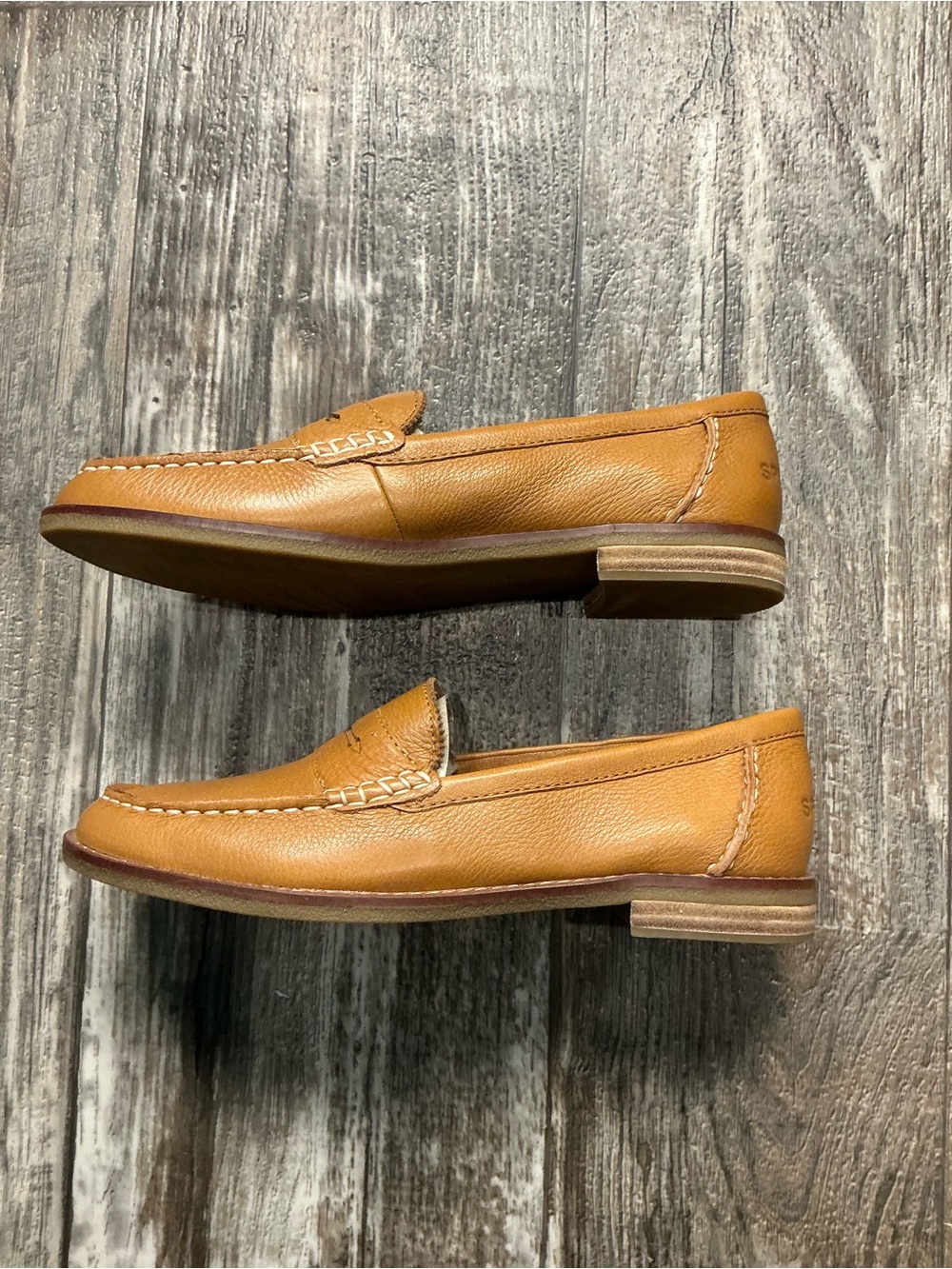 Sperry Women's Leather Penny Loafers in Tan Brown Size 8 - Picture 11 of 16